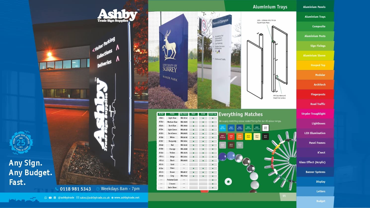 The front cover and an example page of our downloadable brochure