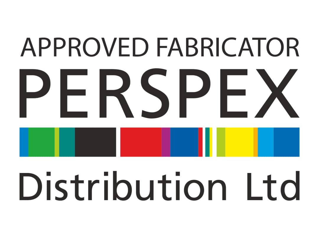 Our Approved Fabricator badge from Perspex Distribution Ltd